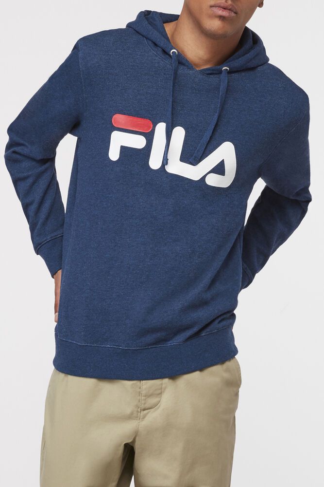 Fila Queens Hoody Navy Hoodie Mens - NZ 62384-AWRF